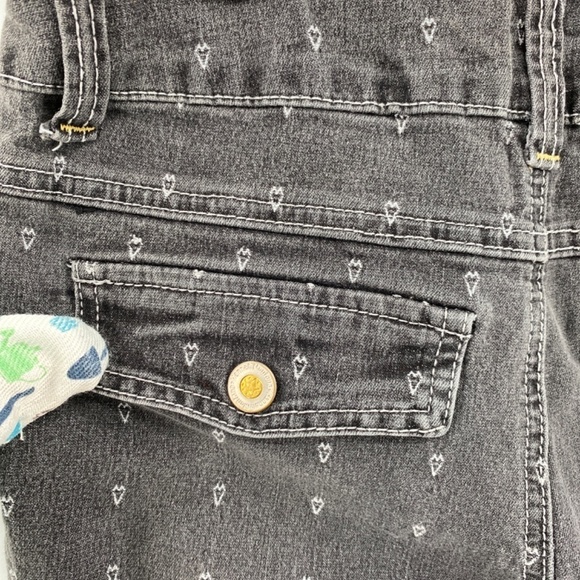 Disney Hannah Montana Jeans Girl's 12 Mid Rise Black Love Heart Denim Stretchy - Picture 10 of 16